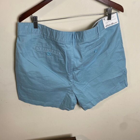 Eddie Bauer NWT Legendwash 5" Stretch Shorts Blue 18W - Picture 2 of 4